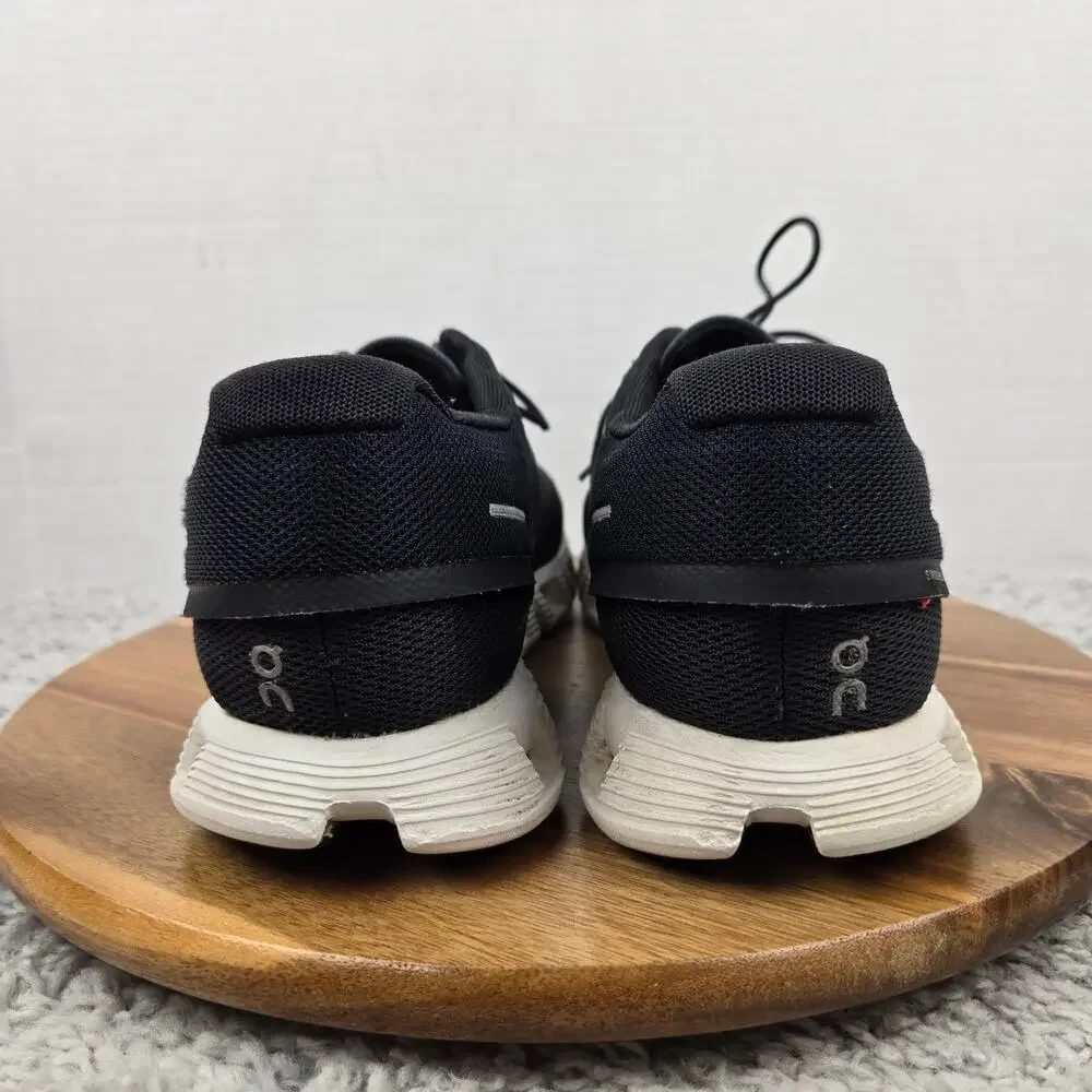 On Running Mens 11 Cloud 5 Black White Daily Casual Athletic Gym Running Shoe